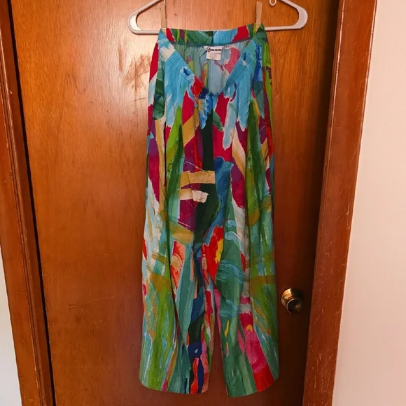 Jams World Multicolor Abstract Pants - Picture 1 of 7